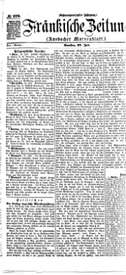 Fränkische Zeitung (Ansbacher Morgenblatt) Samstag 27. Juli 1872