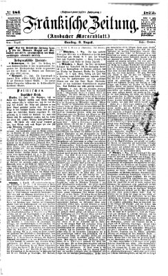 Fränkische Zeitung (Ansbacher Morgenblatt) Samstag 3. August 1872