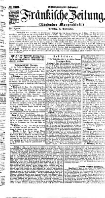 Fränkische Zeitung (Ansbacher Morgenblatt) Sonntag 1. September 1872