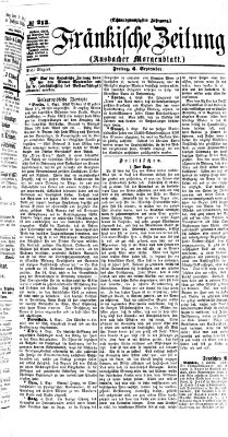 Fränkische Zeitung (Ansbacher Morgenblatt) Freitag 6. September 1872