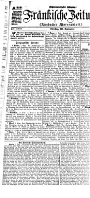 Fränkische Zeitung (Ansbacher Morgenblatt) Dienstag 10. September 1872