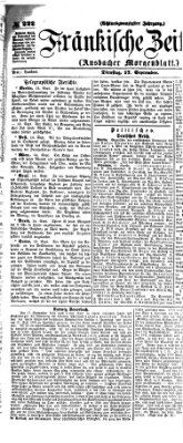 Fränkische Zeitung (Ansbacher Morgenblatt) Dienstag 17. September 1872