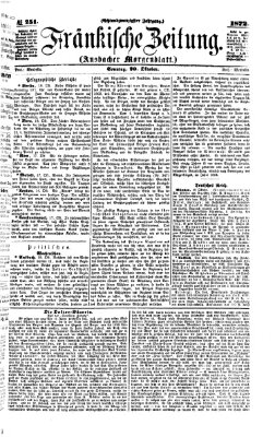 Fränkische Zeitung (Ansbacher Morgenblatt) Sonntag 20. Oktober 1872