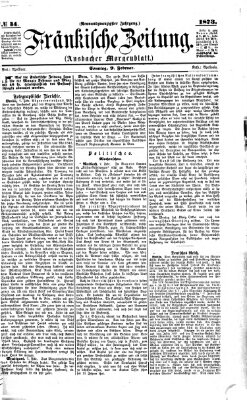 Fränkische Zeitung (Ansbacher Morgenblatt) Sonntag 9. Februar 1873