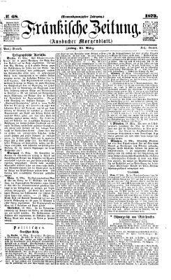 Fränkische Zeitung (Ansbacher Morgenblatt) Freitag 21. März 1873