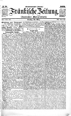 Fränkische Zeitung (Ansbacher Morgenblatt) Dienstag 25. März 1873