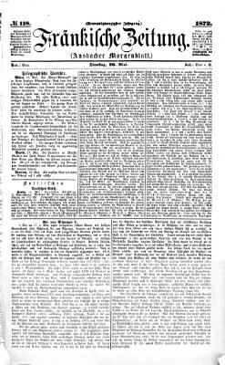 Fränkische Zeitung (Ansbacher Morgenblatt) Dienstag 20. Mai 1873