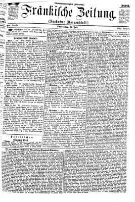 Fränkische Zeitung (Ansbacher Morgenblatt) Donnerstag 3. Juli 1873