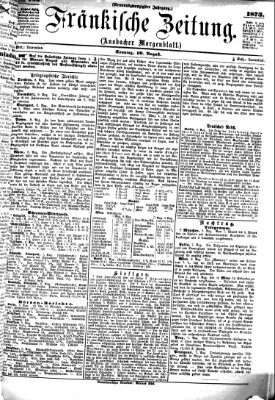 Fränkische Zeitung (Ansbacher Morgenblatt) Sonntag 10. August 1873