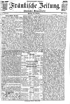 Fränkische Zeitung (Ansbacher Morgenblatt) Freitag 17. Oktober 1873