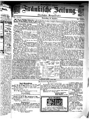 Fränkische Zeitung (Ansbacher Morgenblatt) Donnerstag 11. Dezember 1873