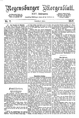 Regensburger Morgenblatt Donnerstag 4. Januar 1872