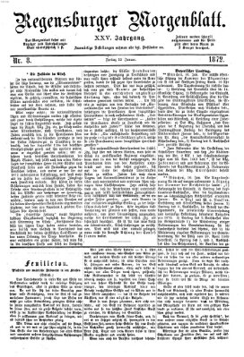 Regensburger Morgenblatt Freitag 12. Januar 1872