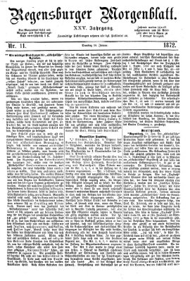 Regensburger Morgenblatt Dienstag 16. Januar 1872