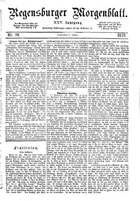 Regensburger Morgenblatt Donnerstag 25. Januar 1872