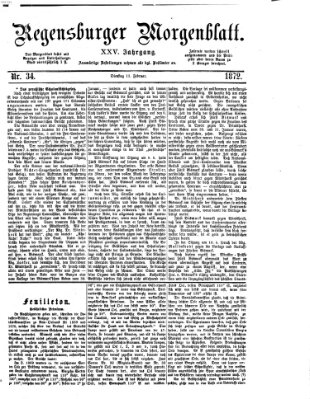 Regensburger Morgenblatt Dienstag 13. Februar 1872