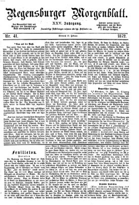 Regensburger Morgenblatt Mittwoch 21. Februar 1872