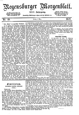 Regensburger Morgenblatt Freitag 1. März 1872