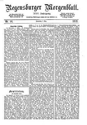 Regensburger Morgenblatt Donnerstag 7. März 1872