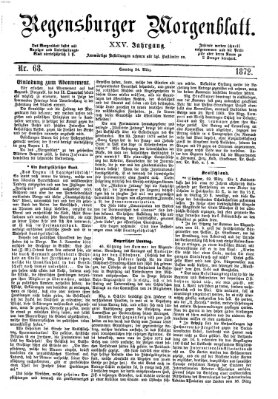 Regensburger Morgenblatt Sonntag 24. März 1872