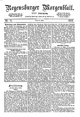 Regensburger Morgenblatt Freitag 29. März 1872