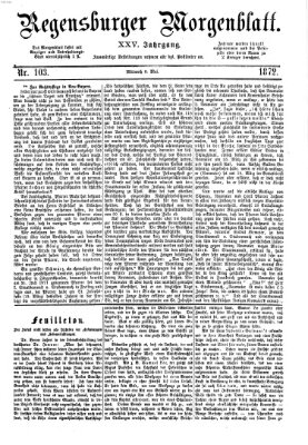 Regensburger Morgenblatt Mittwoch 8. Mai 1872