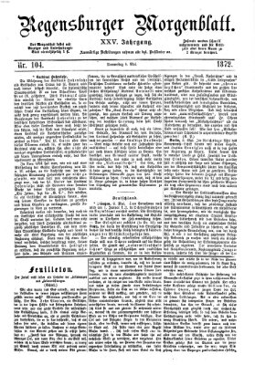 Regensburger Morgenblatt Donnerstag 9. Mai 1872