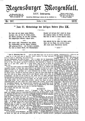 Regensburger Morgenblatt Dienstag 14. Mai 1872