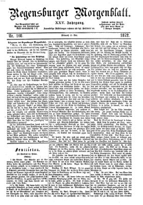 Regensburger Morgenblatt Mittwoch 15. Mai 1872