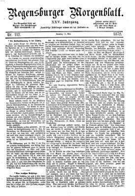 Regensburger Morgenblatt Sonntag 19. Mai 1872