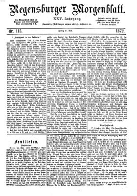 Regensburger Morgenblatt Freitag 24. Mai 1872