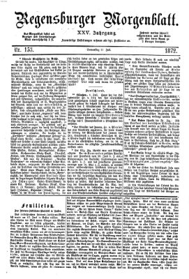 Regensburger Morgenblatt Donnerstag 11. Juli 1872