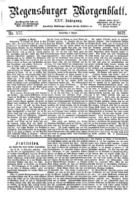 Regensburger Morgenblatt Donnerstag 8. August 1872