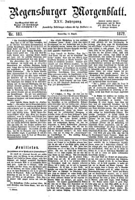 Regensburger Morgenblatt Donnerstag 15. August 1872