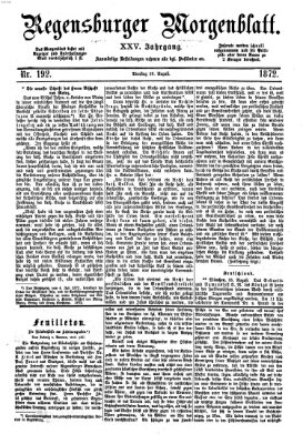 Regensburger Morgenblatt Montag 26. August 1872