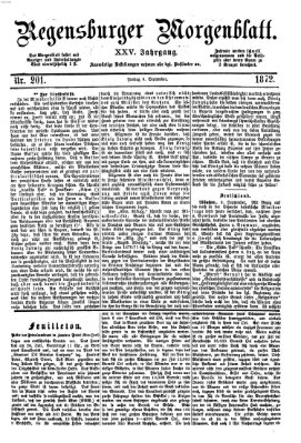 Regensburger Morgenblatt Freitag 6. September 1872