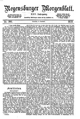 Regensburger Morgenblatt Donnerstag 12. September 1872