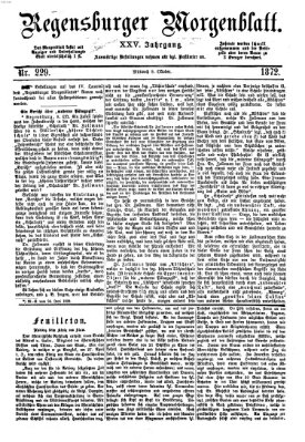 Regensburger Morgenblatt Mittwoch 9. Oktober 1872