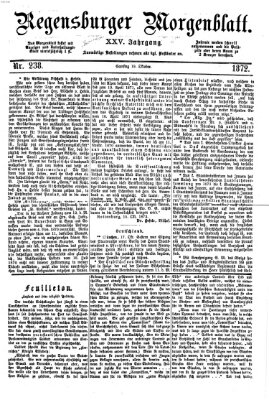 Regensburger Morgenblatt Samstag 19. Oktober 1872