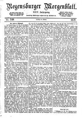 Regensburger Morgenblatt Dienstag 22. Oktober 1872