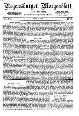 Regensburger Morgenblatt Mittwoch 23. Oktober 1872