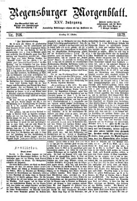 Regensburger Morgenblatt Mittwoch 30. Oktober 1872