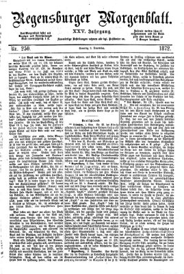 Regensburger Morgenblatt Sonntag 3. November 1872