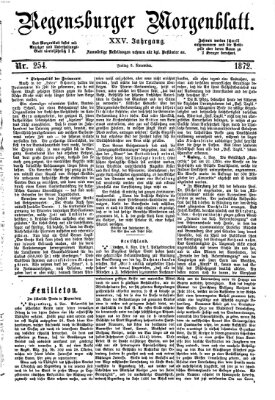 Regensburger Morgenblatt Freitag 8. November 1872