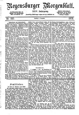 Regensburger Morgenblatt Samstag 9. November 1872