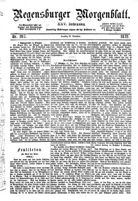 Regensburger Morgenblatt Samstag 23. November 1872