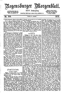 Regensburger Morgenblatt Dienstag 26. November 1872