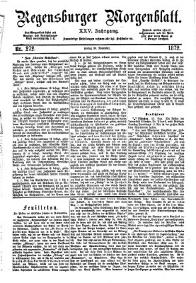 Regensburger Morgenblatt Freitag 29. November 1872