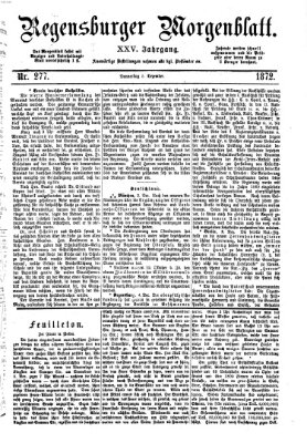 Regensburger Morgenblatt Donnerstag 5. Dezember 1872