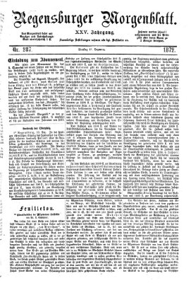 Regensburger Morgenblatt Dienstag 17. Dezember 1872